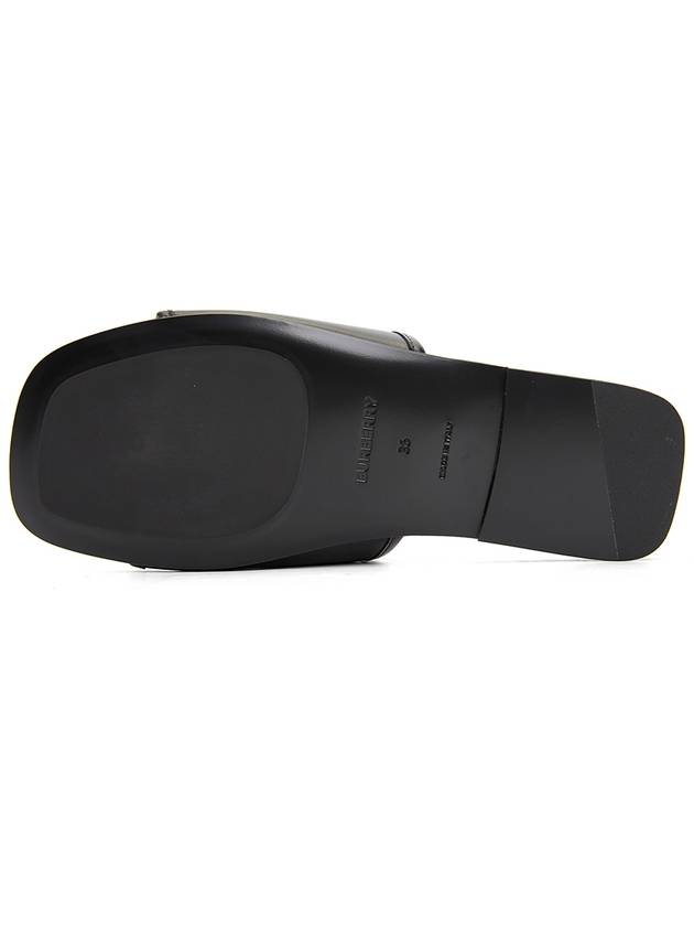 Burberry Carolyn Leather Slippers Black