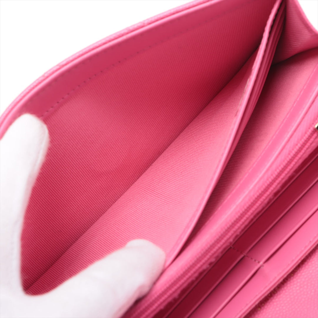 Top Quality Chanel Matrasse Caviar S Wallet Pink Gold  Random