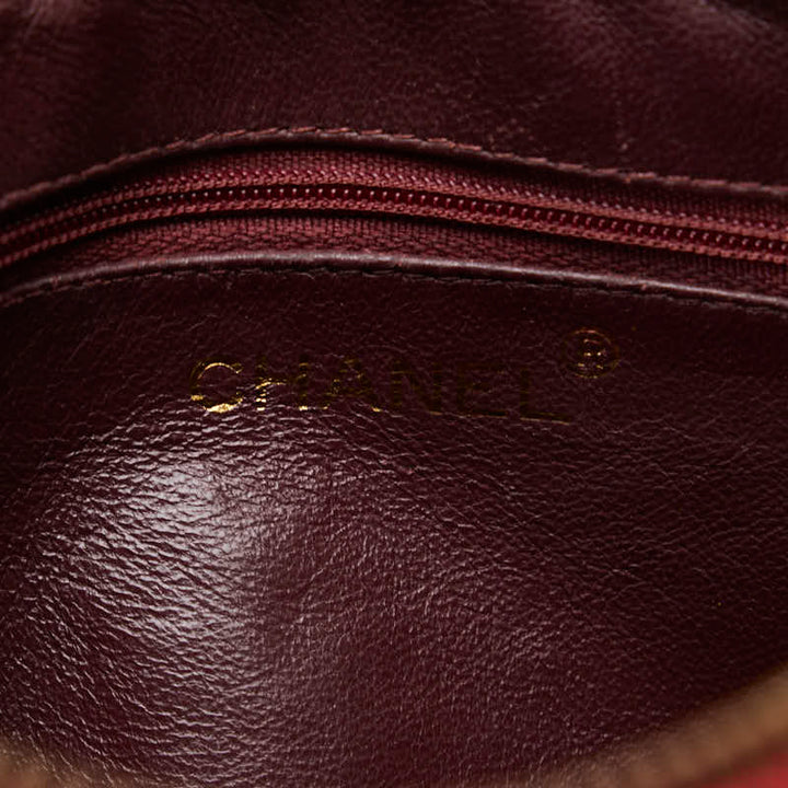 Top Quality Chanel Cocomark Tassel Chain  Shoulder Bag Red Leather  CHANEL