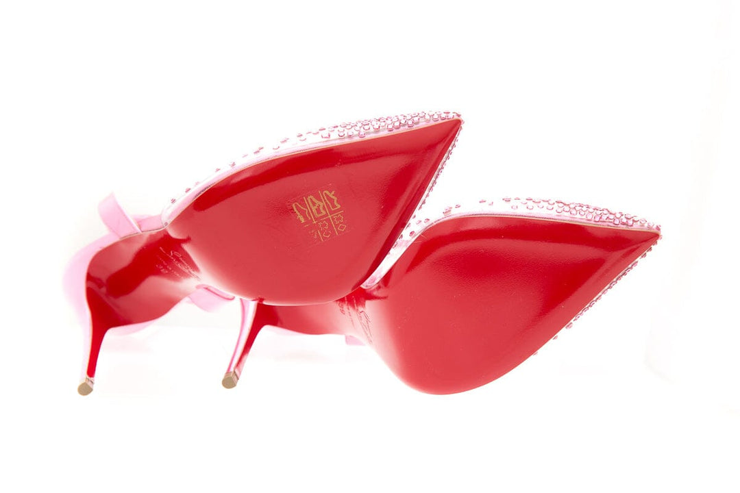Christian Louboutin Pink  PVC Detail Heels SZ 39