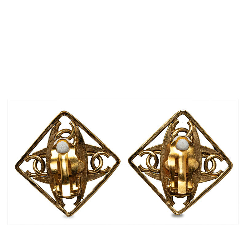 Top Quality Chanel Vintage Coco  Pearl Earring Gold White   Chanel