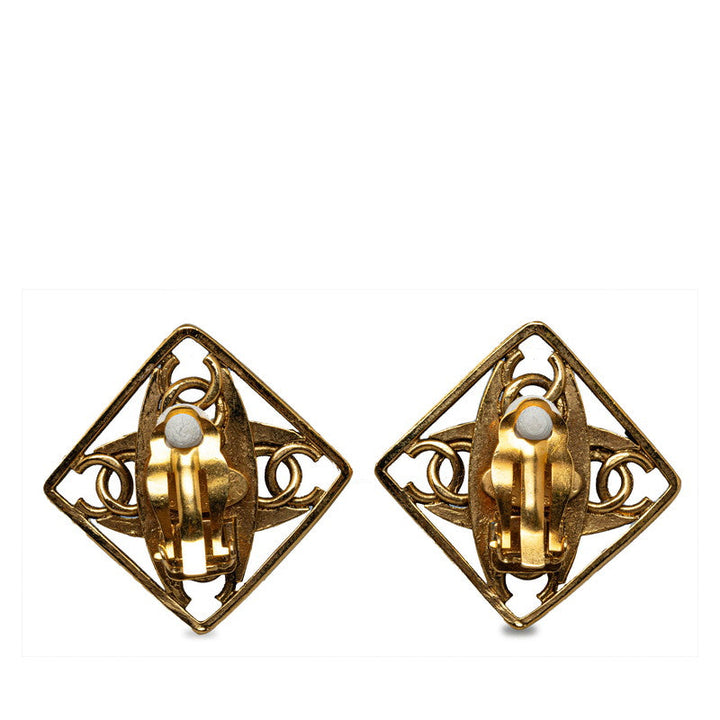 Top Quality Chanel Vintage Coco  Pearl Earring Gold White   Chanel