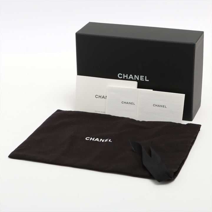 Top Quality Chanel Matrasse Caviar S Chain Wallet Black Gold