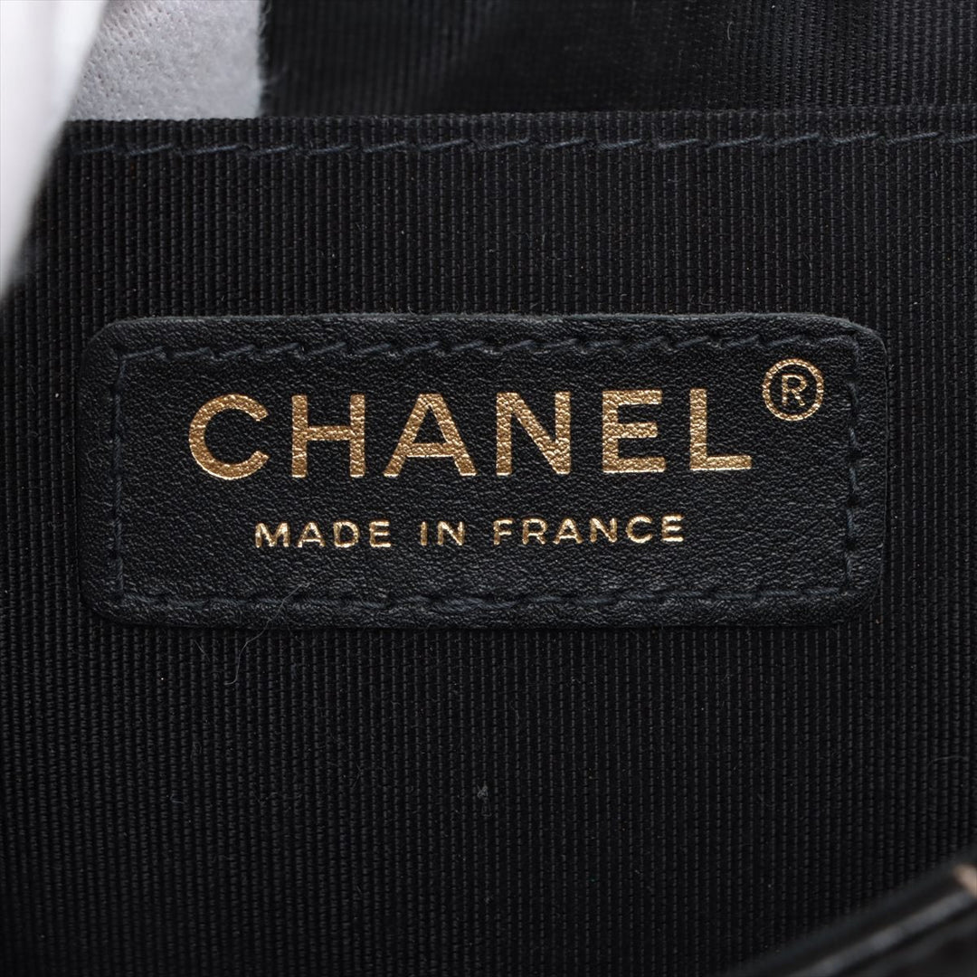 Top Quality Chanel Chevron  Single Flap Double Chain Bag Black Gold  8th