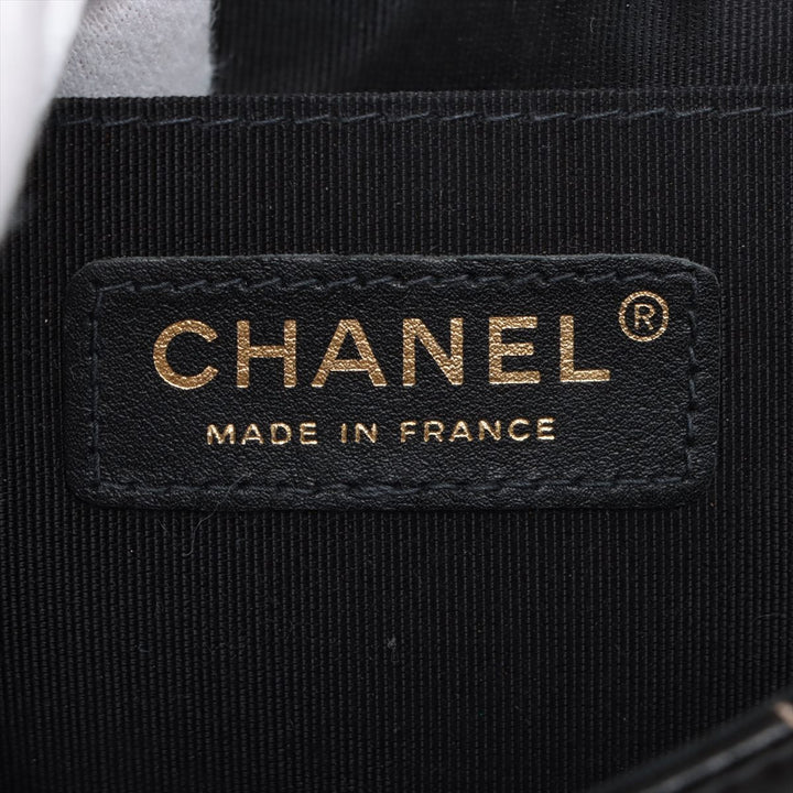 Top Quality Chanel Chevron  Single Flap Double Chain Bag Black Gold  8th
