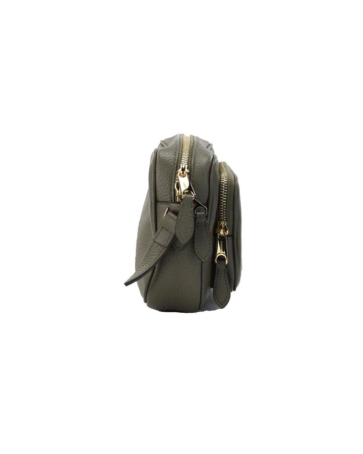 Burberry Green Grainy Leather Camera Crossbody Bag