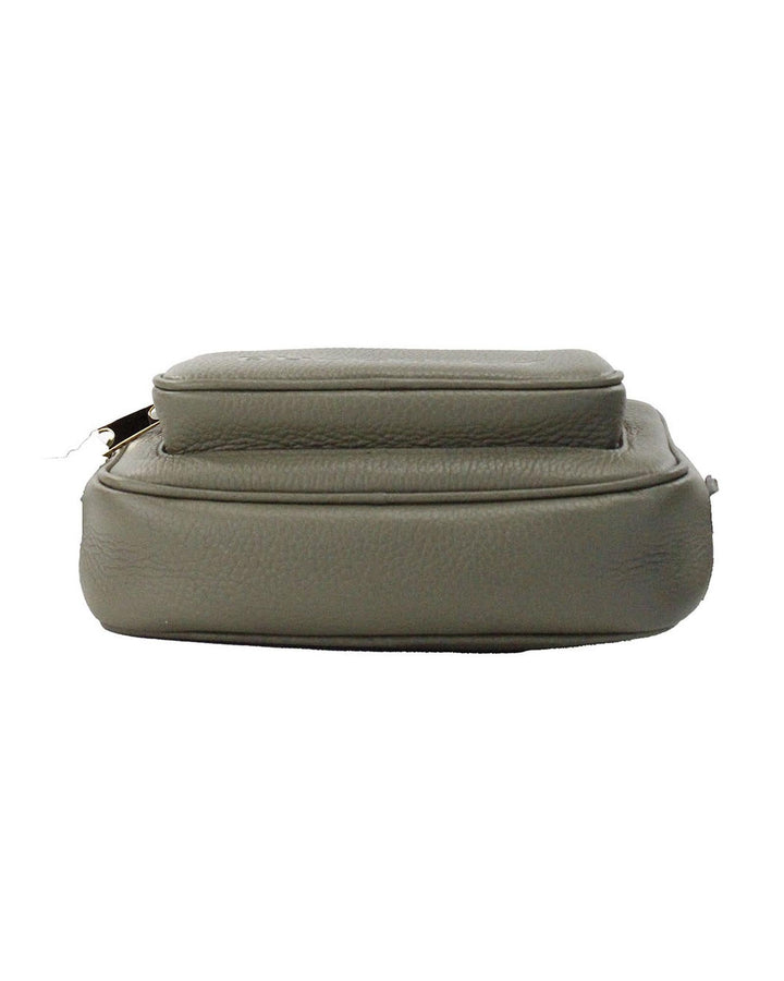 Burberry Green Grainy Leather Camera Crossbody Bag