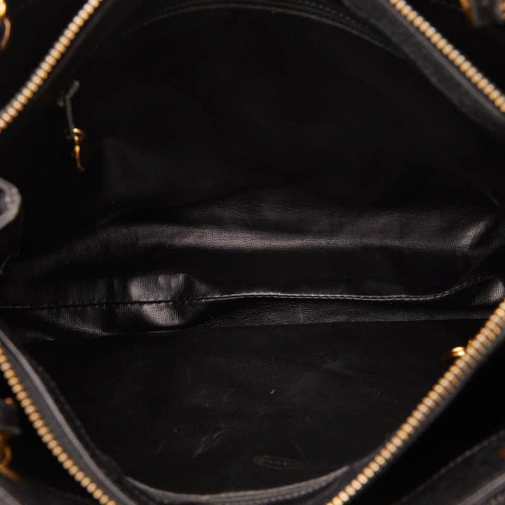 Top Quality Chanel Vintage Shoulder Bag in Caviar Leather Black