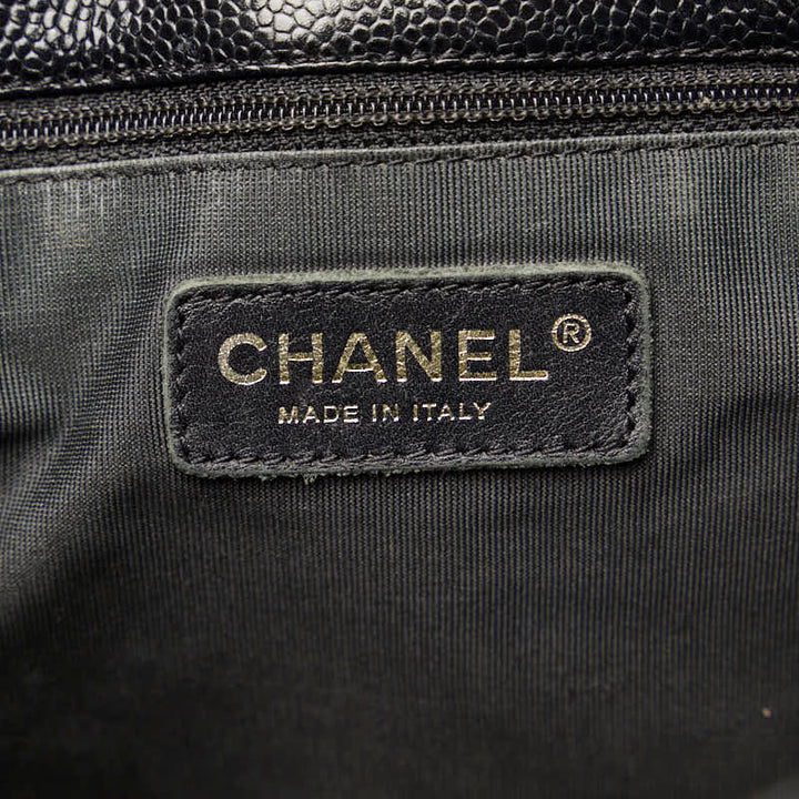 Top Quality Chanel Cocomark Mattress PT Tortoise Chain Handbag Black Gold Caviar S  CHANEL