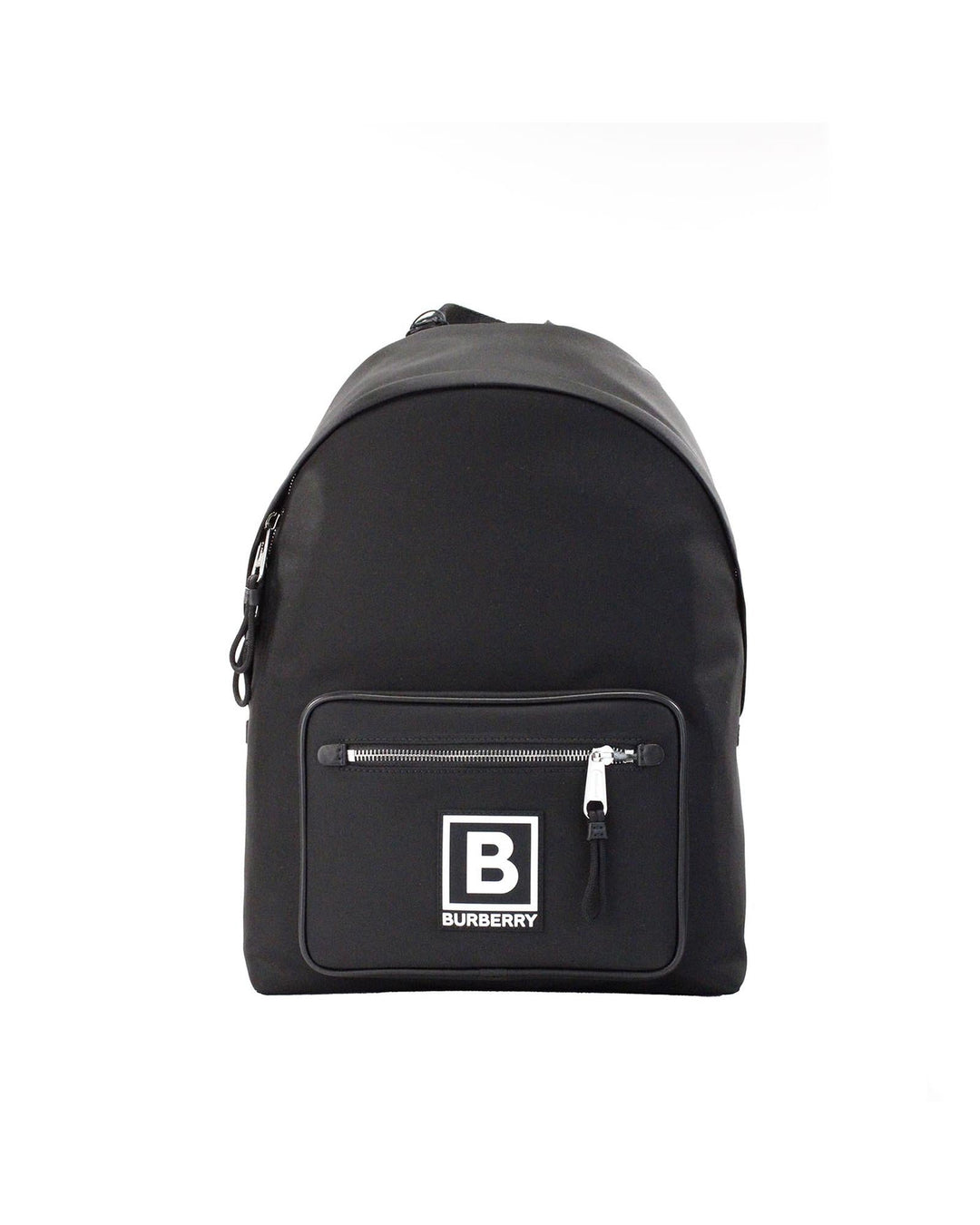 Burberry Black Nylon Backpack with Inner and Outer Zip Pockets and Adjustable Straps