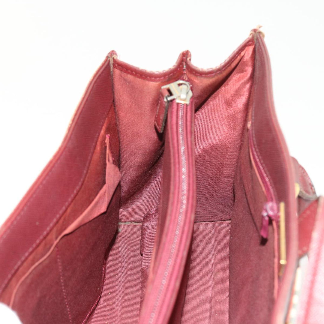 Burberry Nova Check Hand Bag Nylon Canvas Beige Auth 56466