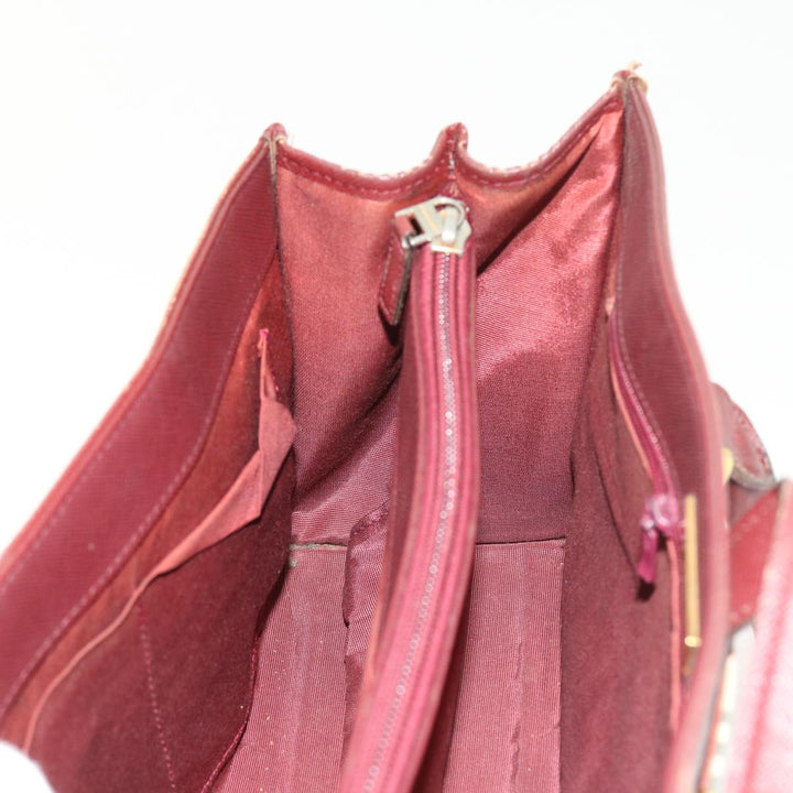 Burberry Nova Check Hand Bag Nylon Canvas Beige Auth 56466