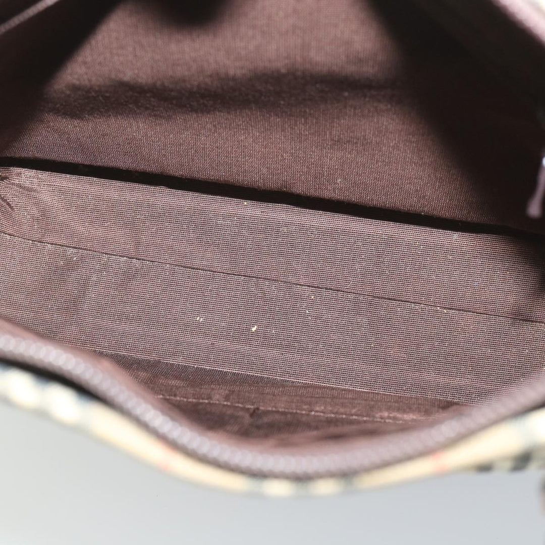 Burberry Nova Check Hand Bag Canvas Beige Brown Auth 56572