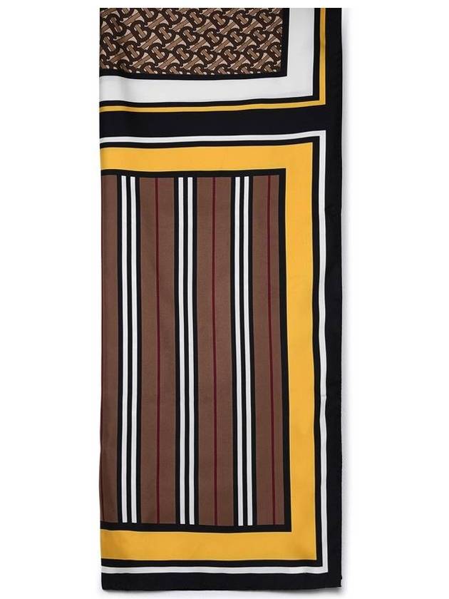 Burberry Silk Montage Print Scarf Brown