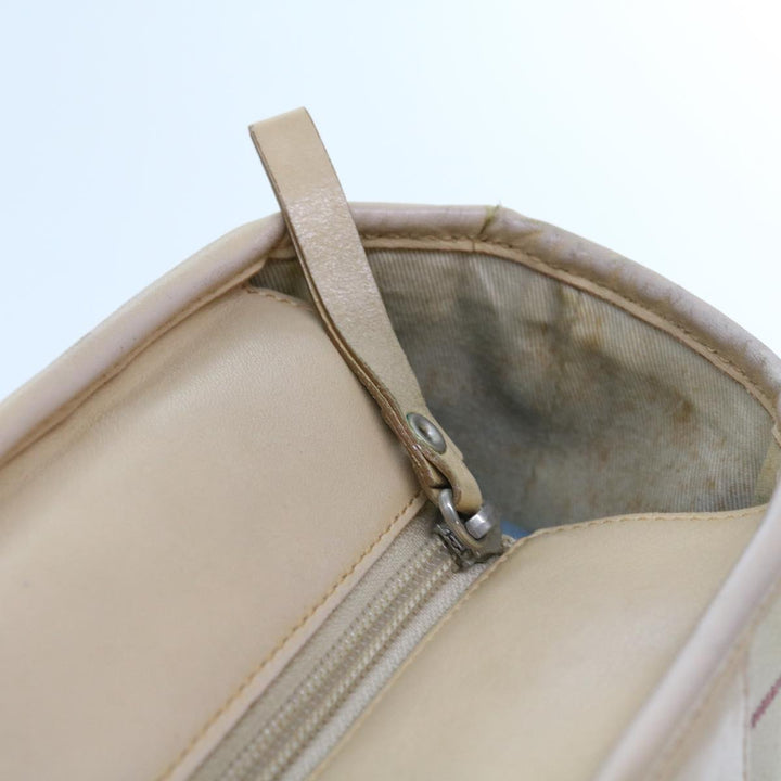 Top Quality Burberry Hand Bag Canvas Beige Auth 56627
