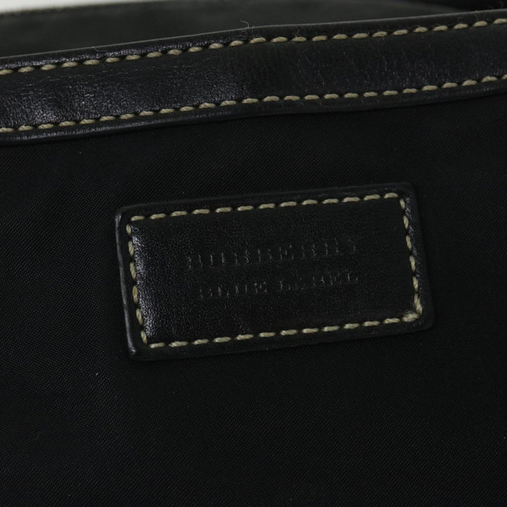 BURBERRY Blue Label Tote Bag Nylon Black Auth 56630