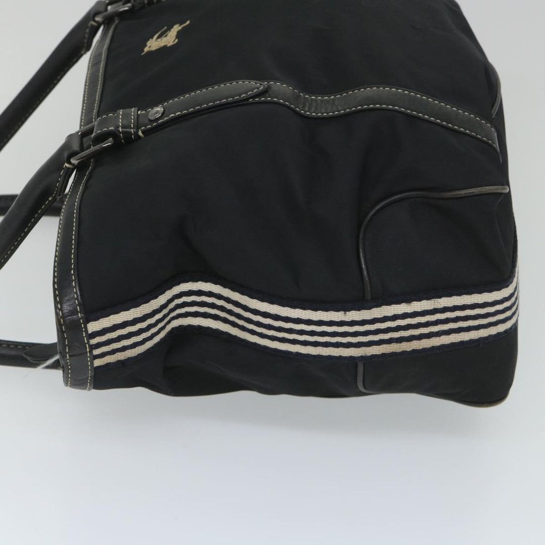 BURBERRY Blue Label Tote Bag Nylon Black Auth 56630