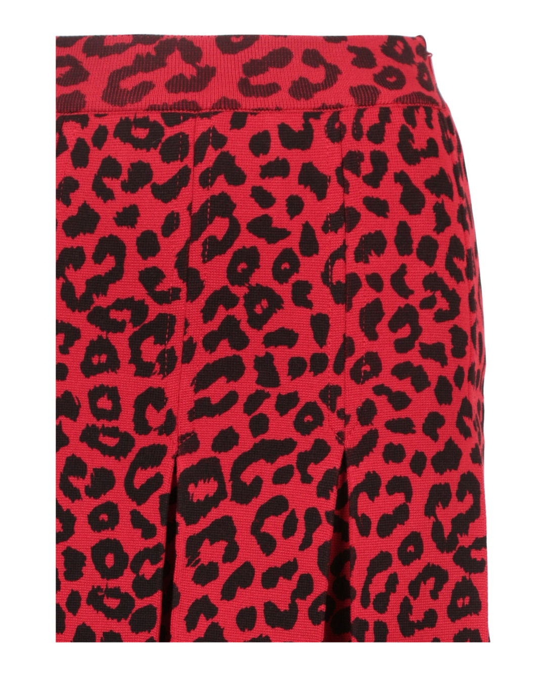 Gucci Womens Leopard Print Silk Skirt
