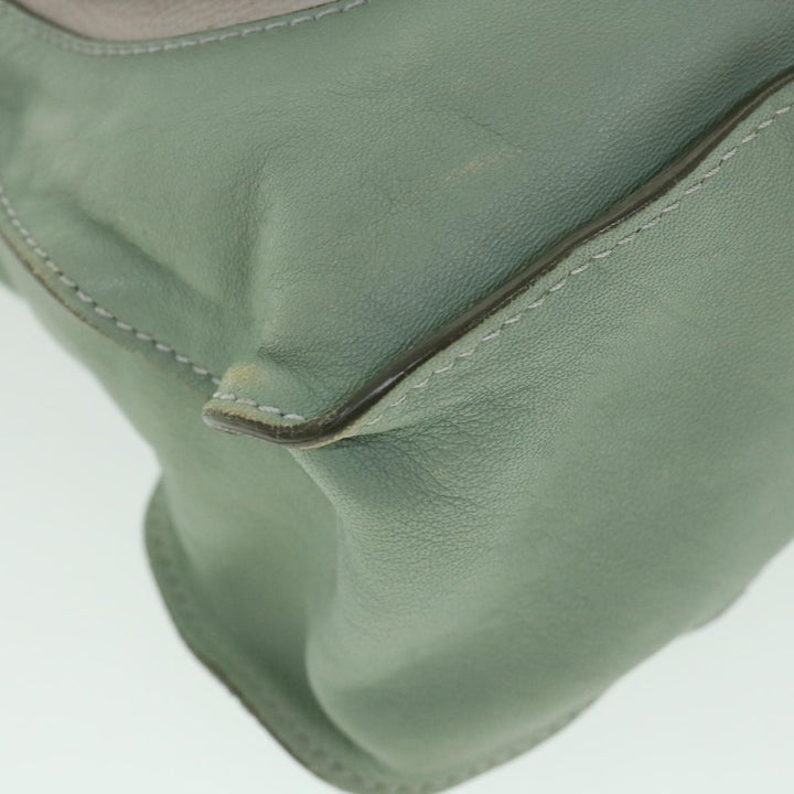 Chloe Mercy Shoulder Bag Leather 2way Green 56669