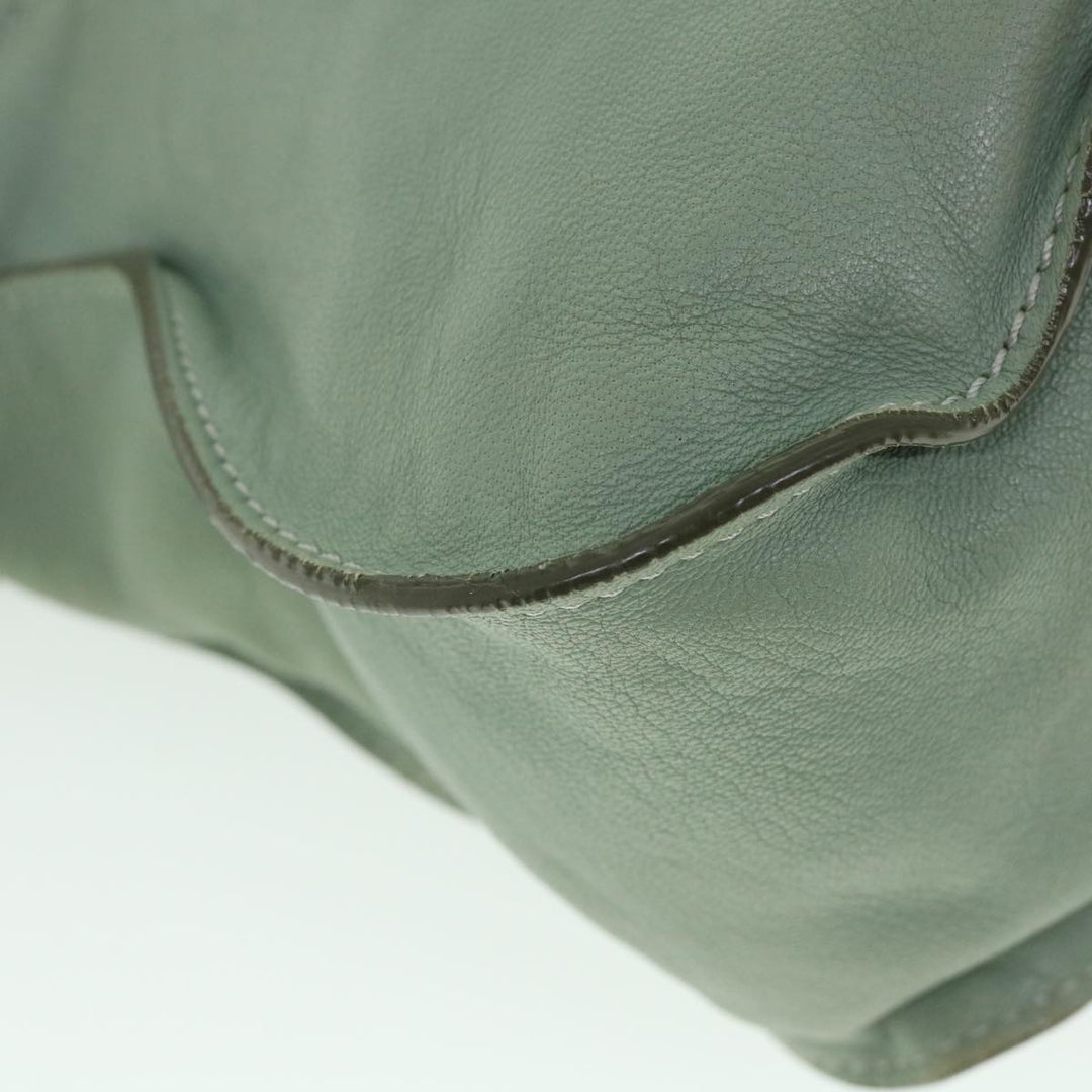 Chloe Mercy Shoulder Bag Leather 2way Green 56669