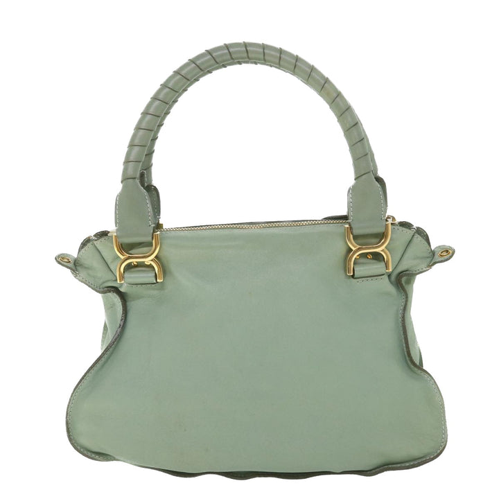 Chloe Mercy Shoulder Bag Leather 2way Green 56669