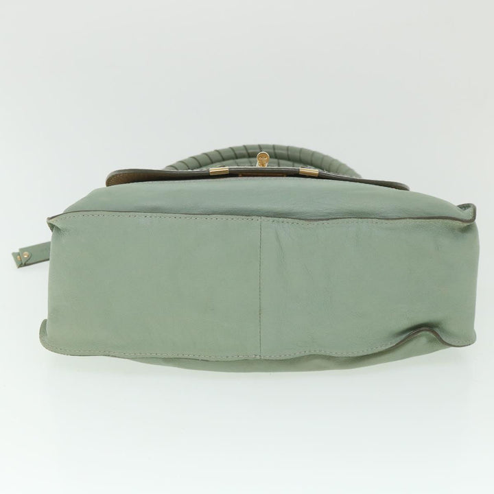 Chloe Mercy Shoulder Bag Leather 2way Green 56669