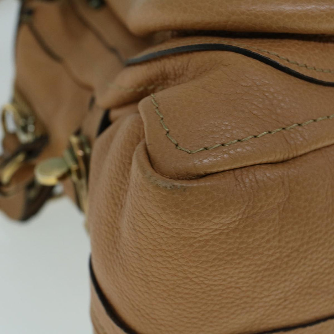 Chloe Shoulder Bag Leather 2way Brown 56709