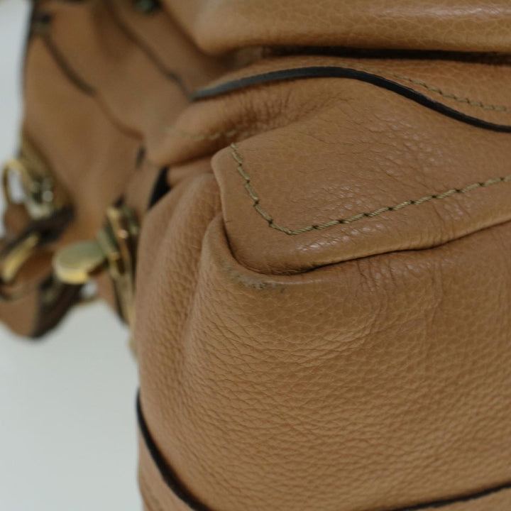 Chloe Shoulder Bag Leather 2way Brown 56709