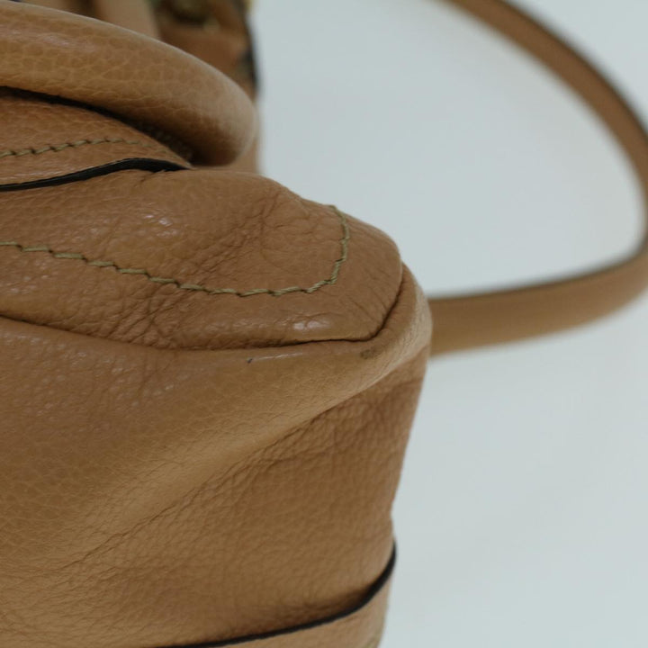 Chloe Shoulder Bag Leather 2way Brown 56709