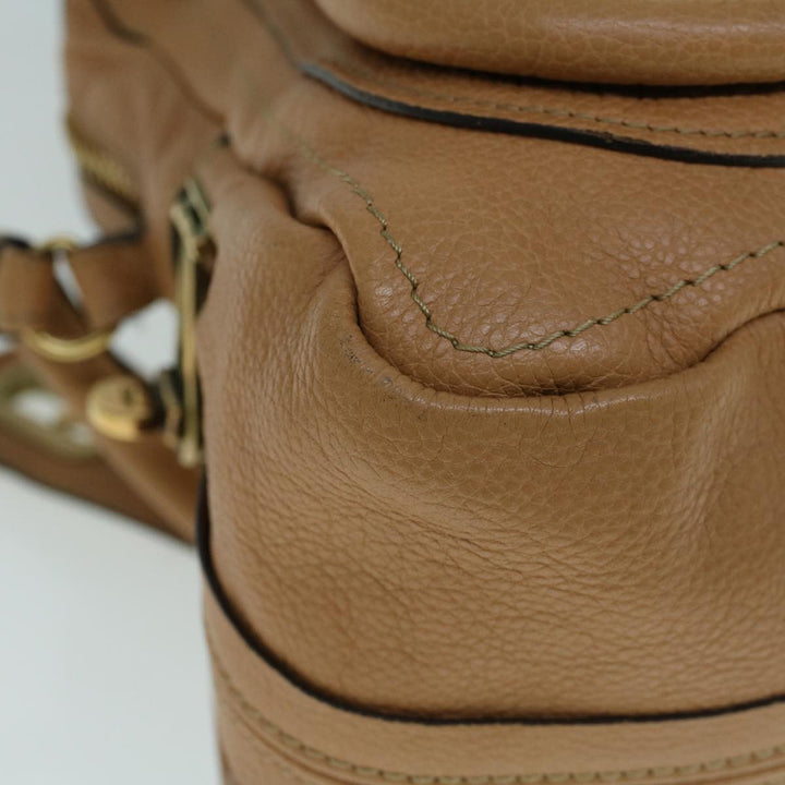 Chloe Shoulder Bag Leather 2way Brown 56709