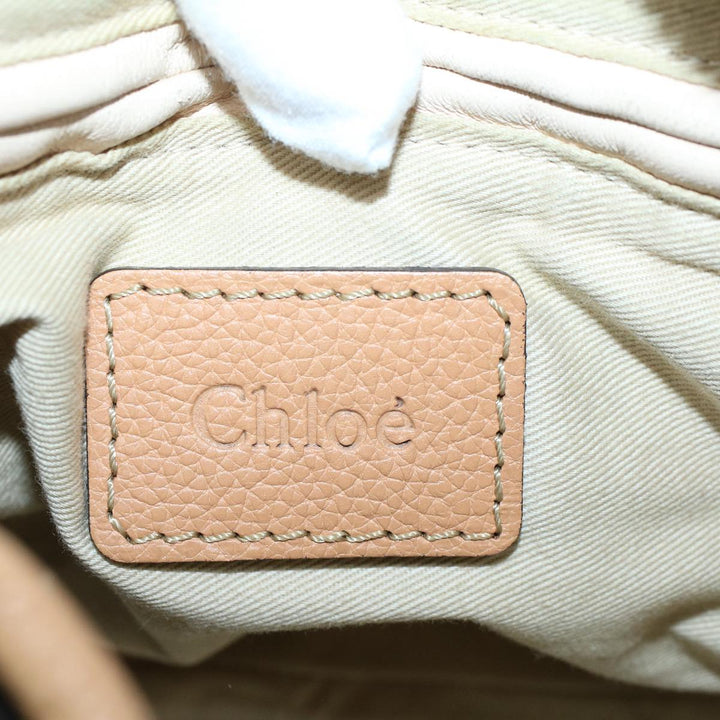 Chloe Shoulder Bag Leather 2way Brown 56709