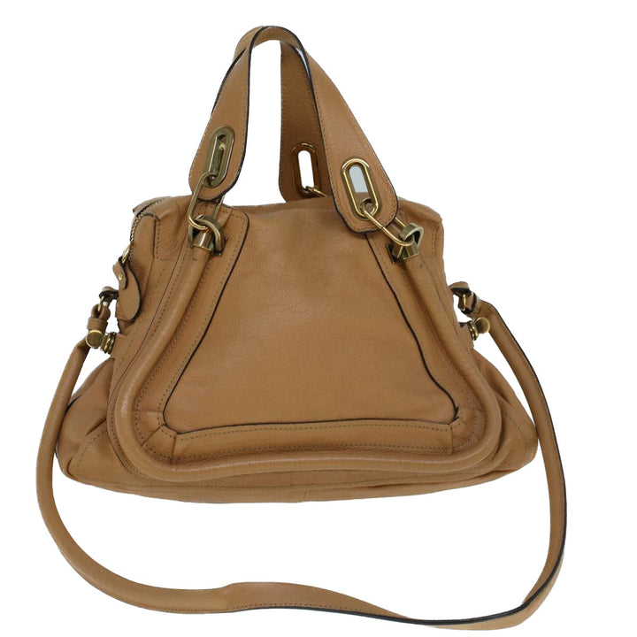 Chloe Shoulder Bag Leather 2way Brown 56709
