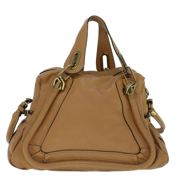Chloe Shoulder Bag Leather 2way Brown 56709