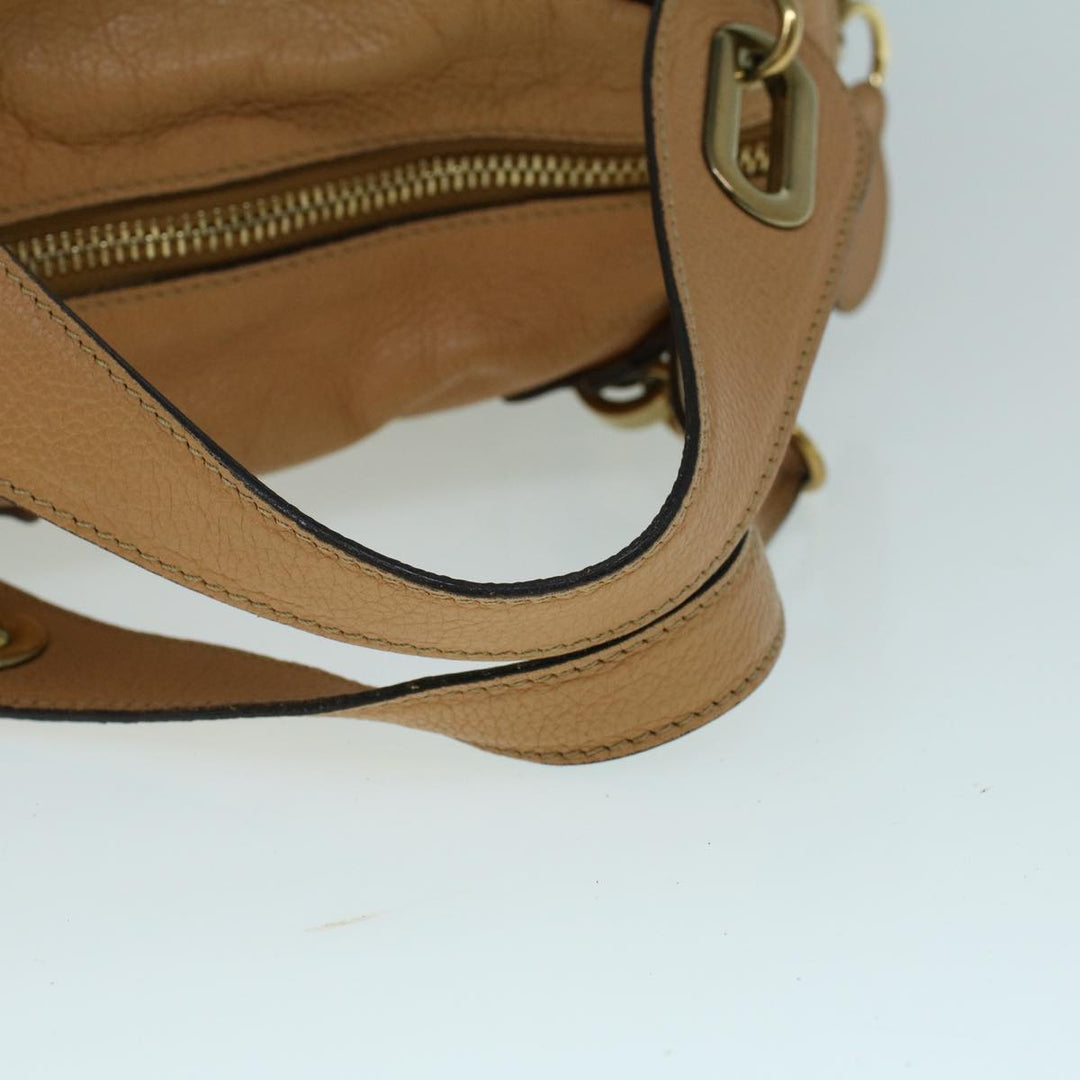 Chloe Shoulder Bag Leather 2way Brown 56709