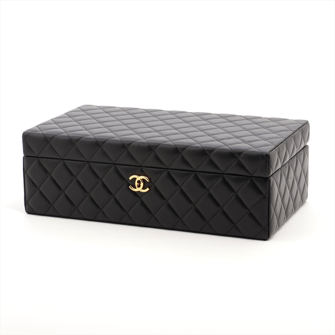 Top Quality Chanel Matrasse  Jewelry Case Black G