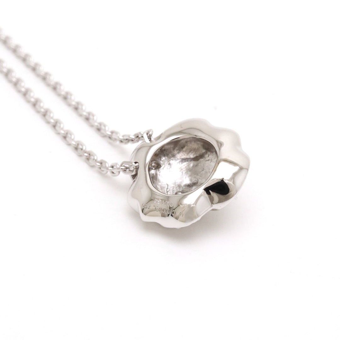 Top Quality Chanel Camellia Pave Necklace K18WG 750WG White Gold Diamond