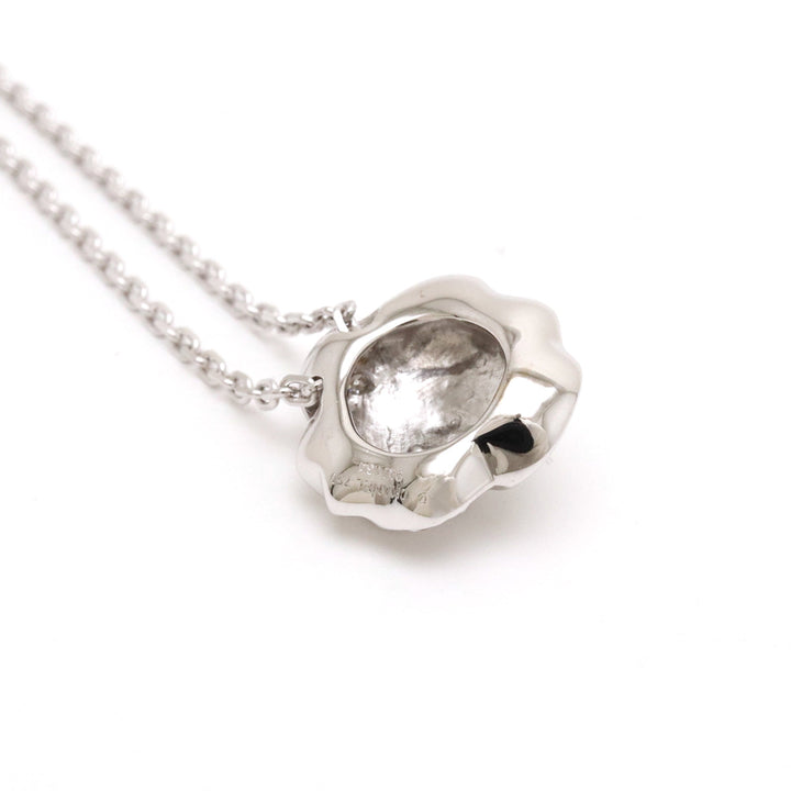 Top Quality Chanel Camellia Pave Necklace K18WG 750WG White Gold Diamond