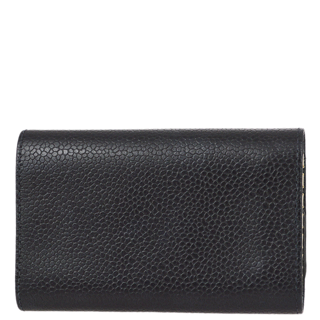 Top Quality Chanel Black Caviar Card Case Small New