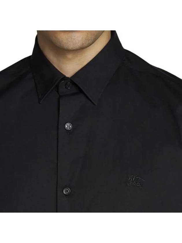 Burberry SHERFIELD Cotton Short-Sleeved Shirt Black