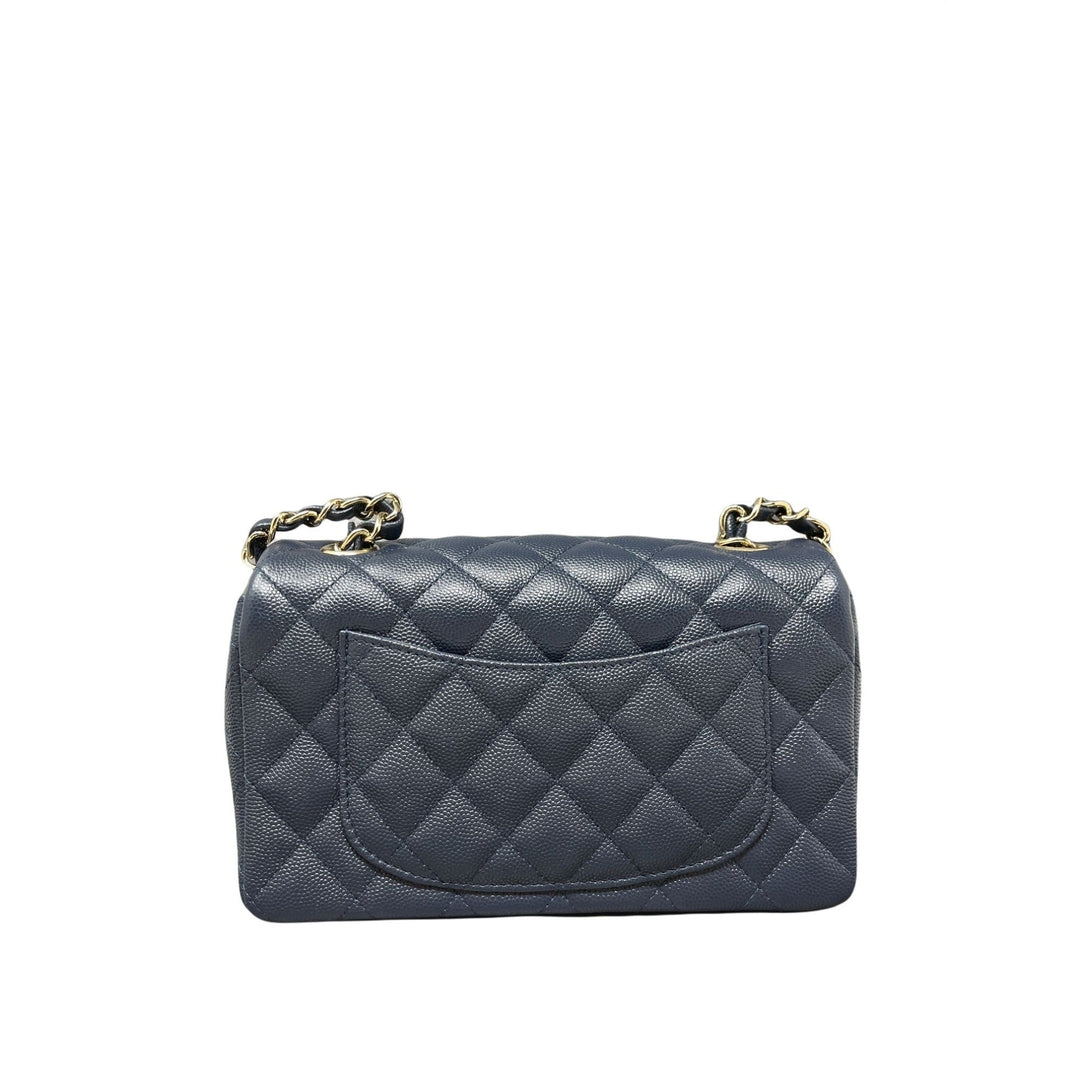 Top Quality Chanel Top Quality Chanel Caviar Quilted Mini Rectangular New - Dark Blue