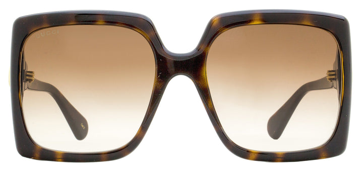 Gucci Women's Square Sunglasses GG0876S 002 Dark Havana 60mm