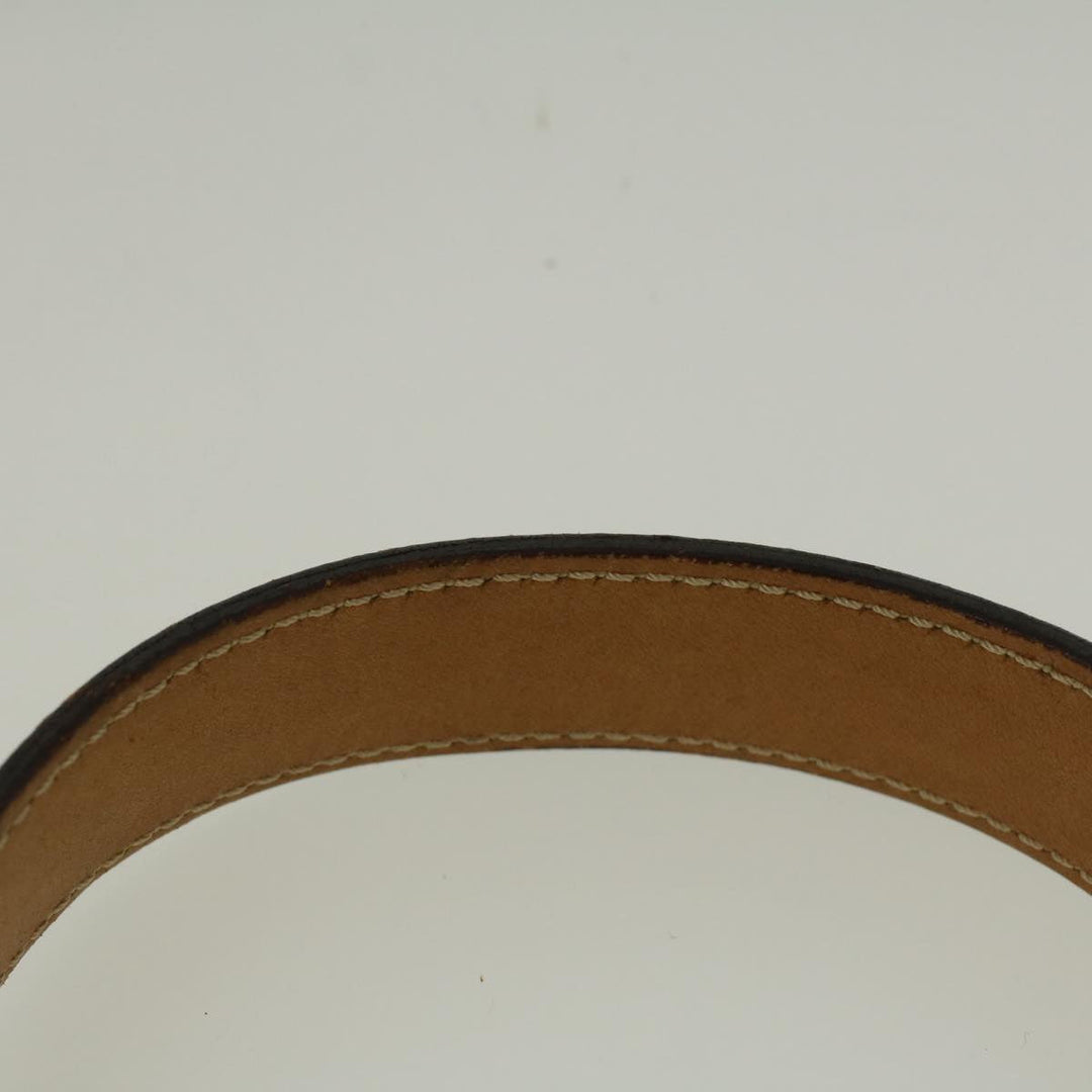 Celine Macadam Canvas Shoulder Bag PVC Leather Brown  57306