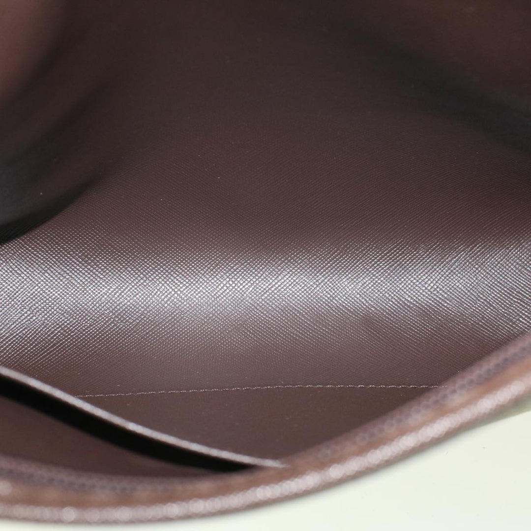BURBERRYSs Nova Check Clutch Bag Canvas Beige Brown Auth 57315