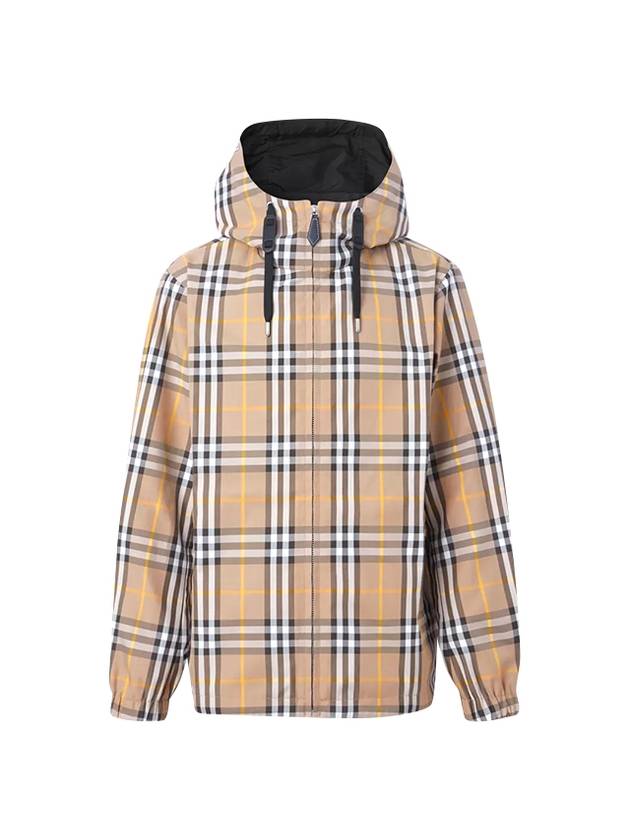Burberry Vintage Check Reversible Hooded Jacket Beige