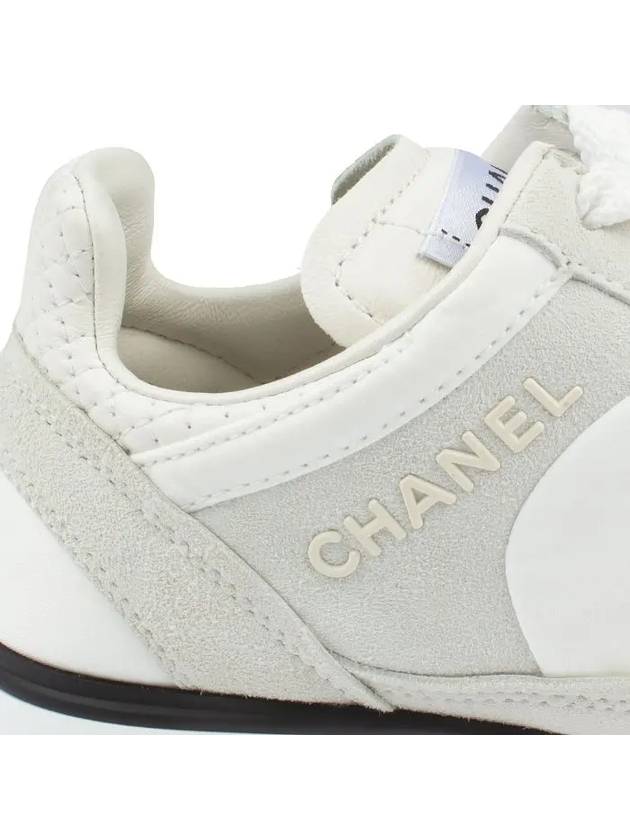 Logo Low Top Sneakers White Chanel