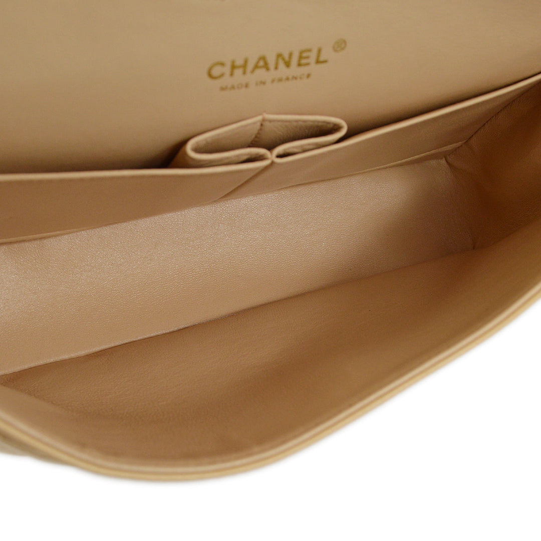 Top Quality Chanel Black Lambskin Medium Classic Double Flap Shoulder Bag