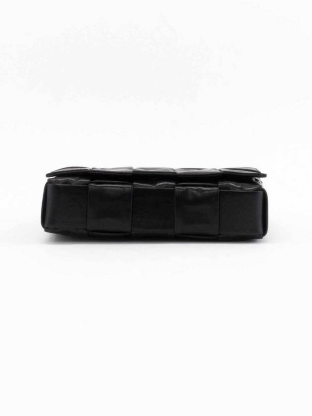 Bottega veneta Intrecciato Strap Long Wallet Black
