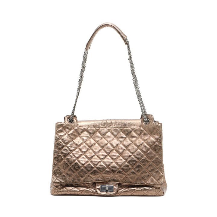 Top Quality Chanel Matrasse Leather Chain Shoulder Bag 2.55 Gold Silver Gold
