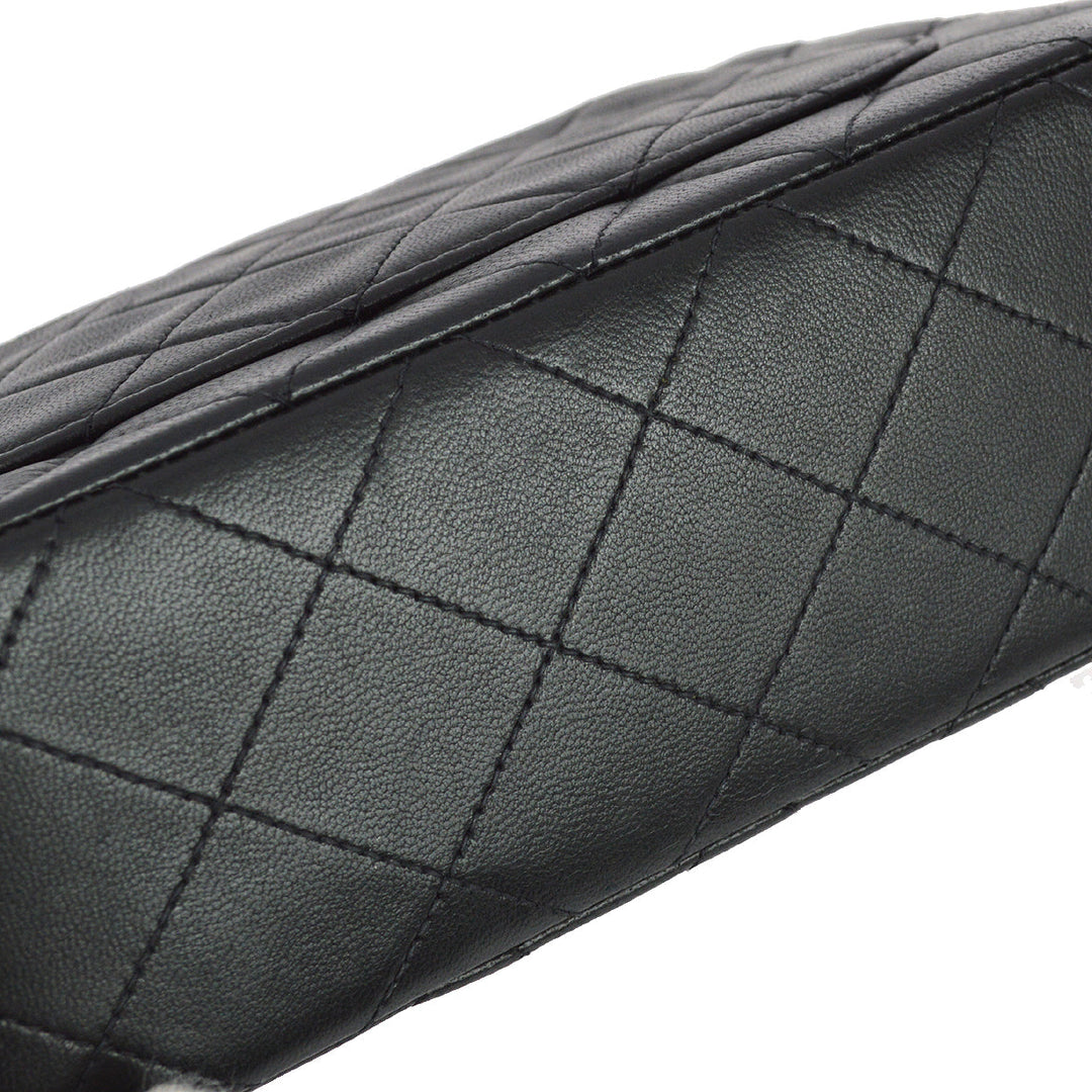 Top Quality Chanel 1991-1994 Black Lambskin Mini Classic Square Flap Bag 17