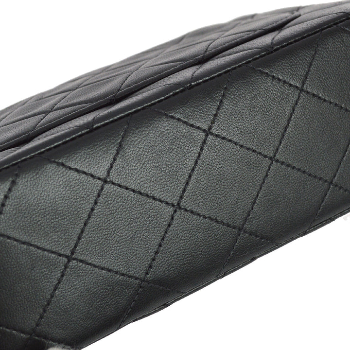 Top Quality Chanel 1991-1994 Black Lambskin Mini Classic Square Flap Bag 17
